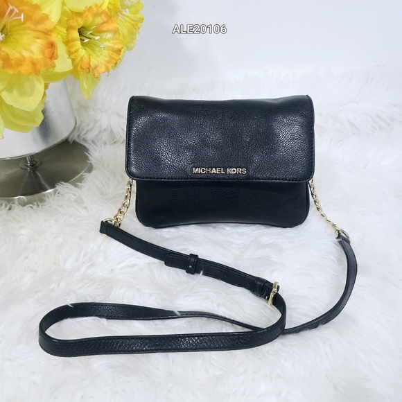 Michael Kors Black Leather Crossbody Bag - Picture 15 of 15